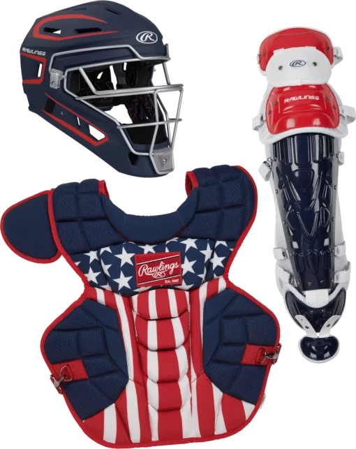 Rawlings ADULT USA VELO 2.0 Catcher's Gear Box Set: CSV2A-NSW -Rawlings CSV2A NSW 110