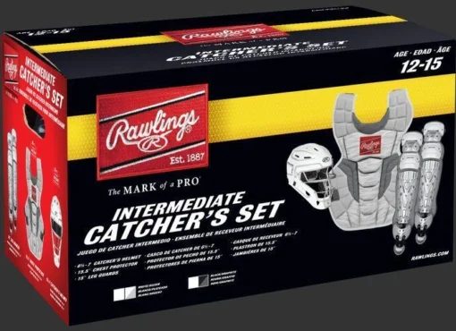 Rawlings Intermediate Black/Graphite VELO 2.0 Catcher's Gear Box Set: CSV2I-B/GPH -Rawlings CSV2I 1 f751b7a4 9cf2 4981 b853 686bf2cb7600