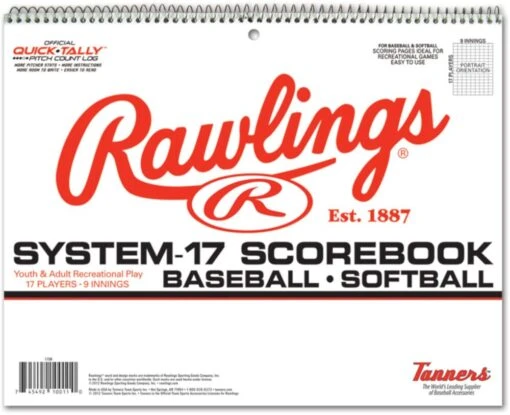 Rawlings Coaching Accessories System-17 Scorebook 17SB -Rawlings rawlings coaching accessories system 17 scorebook 17sb 7