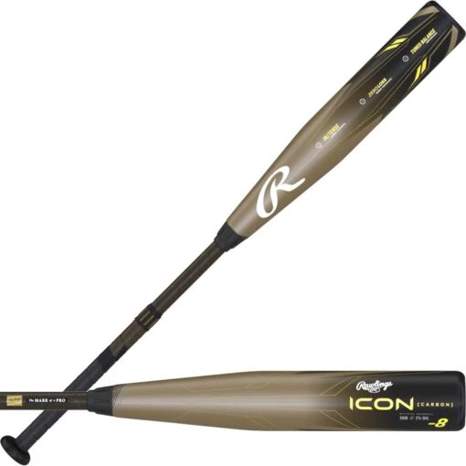 2023 Rawlings ICON USSSA Balanced Baseball Bat (-8oz) RUT3I8 -Rawlings rawlings icon usssa balanced baseball bat rut3i8 13