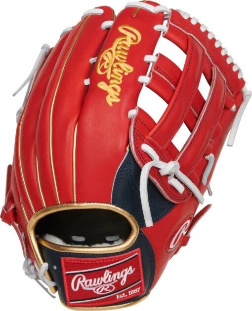 12.75 Inch Rawlings Pro Preferred Ronald Acuna's Adult Outfield Baseball Glove PROSRA13 -Rawlings rawlings pro preferred 1275 inch ronald acunas adult outfield baseball glove prosra13 11