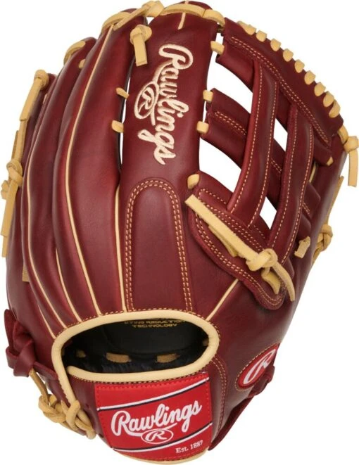 12.75 Inch Rawlings Sandlot Adult Outfield Baseball Glove S1275HS -Rawlings rawlings sandlot 1275 inch adult outfield baseball glove s1275hs 11