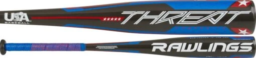 2022 Rawlings Threat USA Balanced Baseball Bat (-12oz) US1T12 -Rawlings rawlings threat usa balanced baseball bat us1t12 13