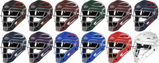 Rawlings Velo 2.0 CHV27J Youth Two Tone Matte Style Catchers Helmet -Rawlings rawlings velo 2 0 chv27j youth two tone matte style catchers helmet 11