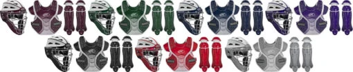 Rawlings Velo RAWVELFPA Women's Fastpitch Softball Catchers Gear Set -Rawlings rawlings velo rawvelfpa women s fastpitch softball catchers gear set 9